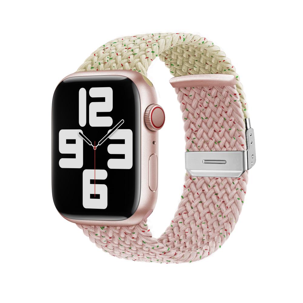 

Плетеная петля для Apple Watch 8 Ultra 7, браслет 49 мм, 41 мм, 45 мм, нейлоновый браслет Correa, серия IWatch 7, 6, 3, 4, 5 SE, 38 мм, 40 мм, 42 мм, 44 мм 38mm 40mm 41mm розовый/звезда