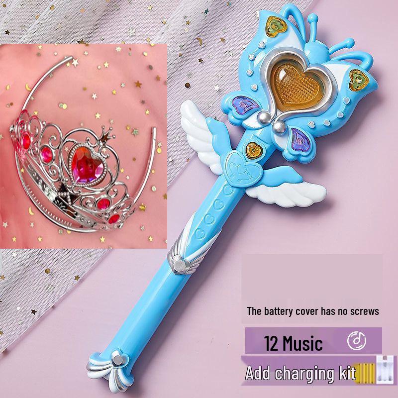 Magic Fairy Wand with Light, Music, and Projection for Girls