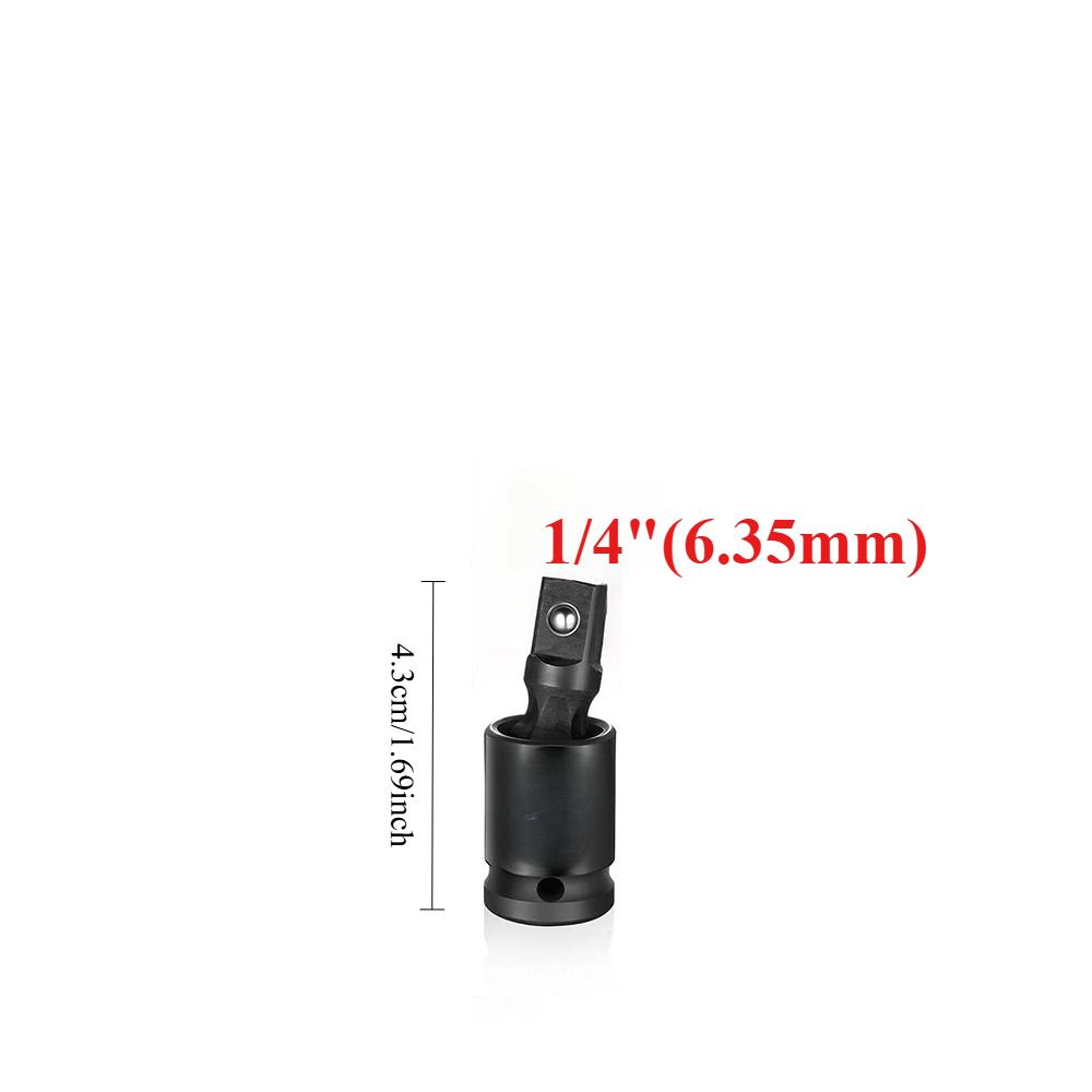 360° Impact Universal Joint-Socket Set Swivel Knuckle Joint Air Wobble Socket Adapter Extension Electric Wrench 1/2 3/8 1/4 1-4  6.35mm
