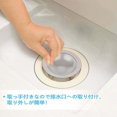 IRETION Stainless Steel Hair Catcher with Perforated Holes for Unit Baths, Drain Size: 80-102mm