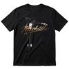 Michael Jackson Michael Gold Script Dancer Sequin Black TShirt