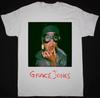 Grace Jones With Her Strawberry Cotton T Shirt Full Size S-5XL
