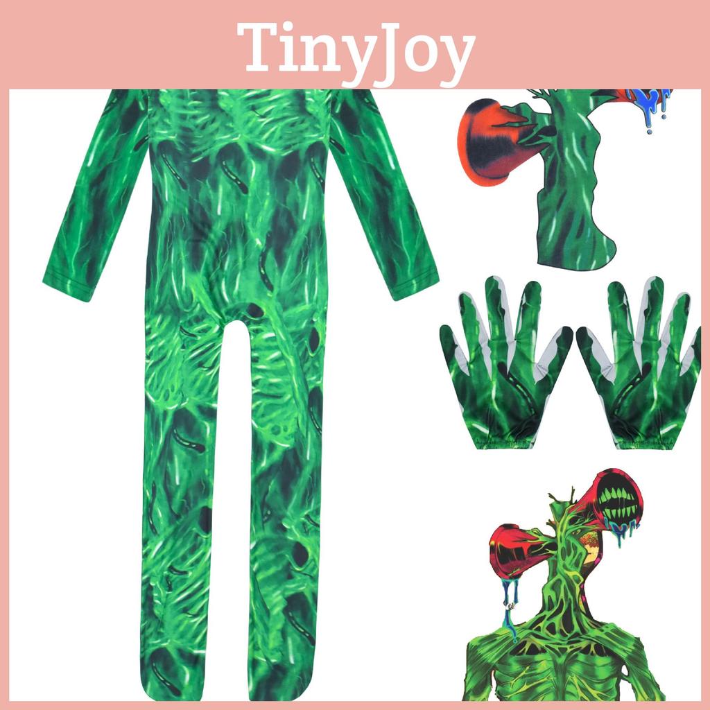 Halloween Siren Head Horror Outfit Medium Cosplay Costume Jumpsuitmask Gloves