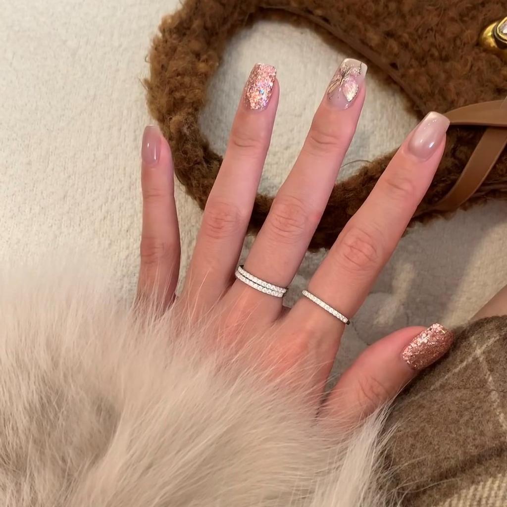 Gypsy Star Row Diamond Metal Ring Women'S Light Luxury Design Sense Personality Fashion Temperament Trend Versatile Ring Ring