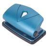 Hole Punch Small Plastic Adjustable Positioning Punching Machine for Stationery BindingBlue