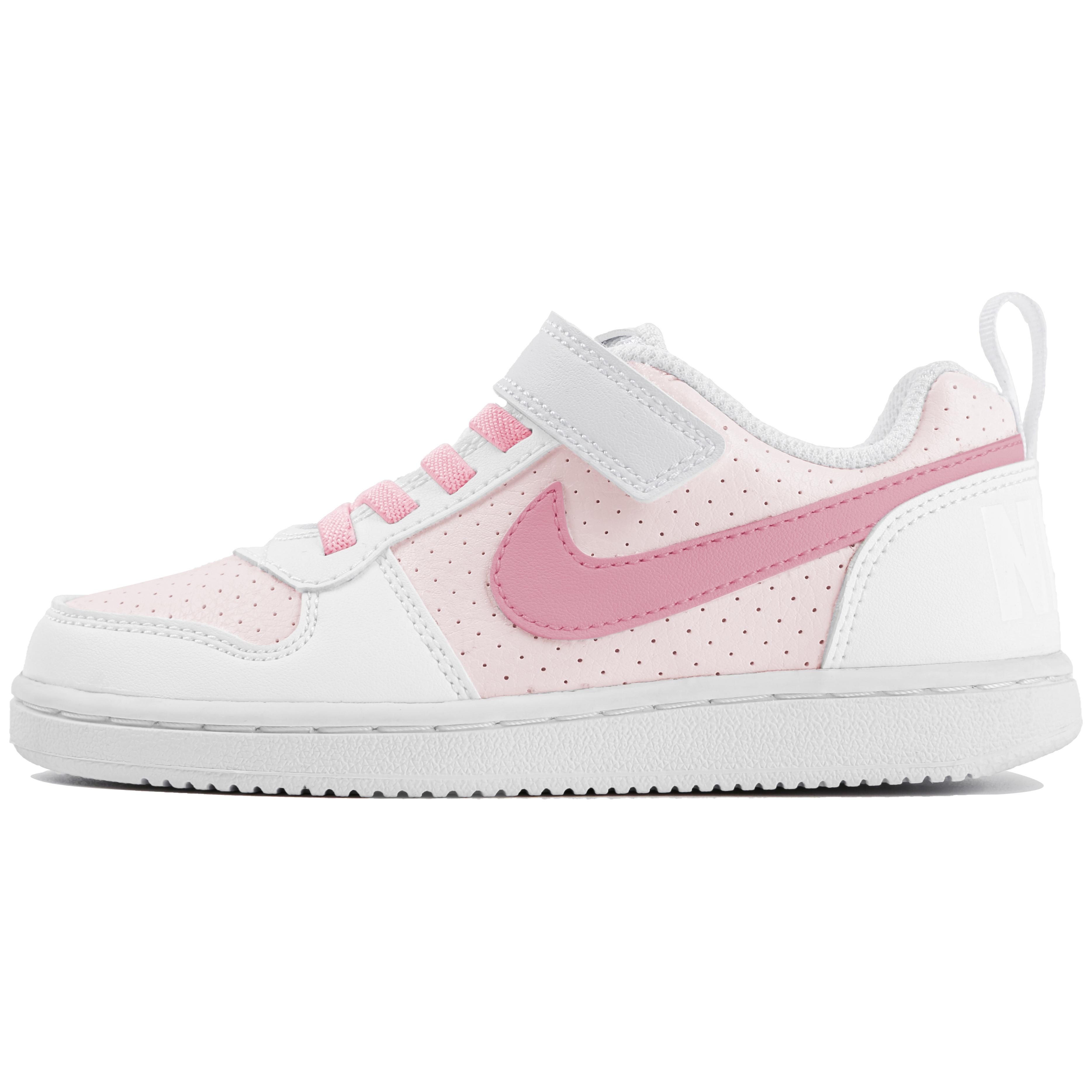 

Kids Nike Court Borough Low top Skateboard Shoes White Pink AV3167-100(Team4-) 33.5