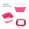 Seau de Lavage de Peinture Pliable Portable Tasse de Rinçage pour Pinceaux d'Art Peinture à la Gouache