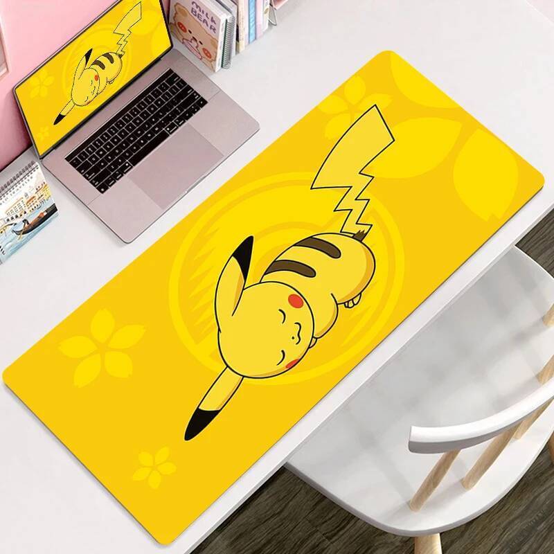 Large Keyboard Table Mat Anti slip PC Gamer Gaming Mousepad Kawaii Pikachues Anime Laptop Pads Rubber Carpet XL Extended Deskmat