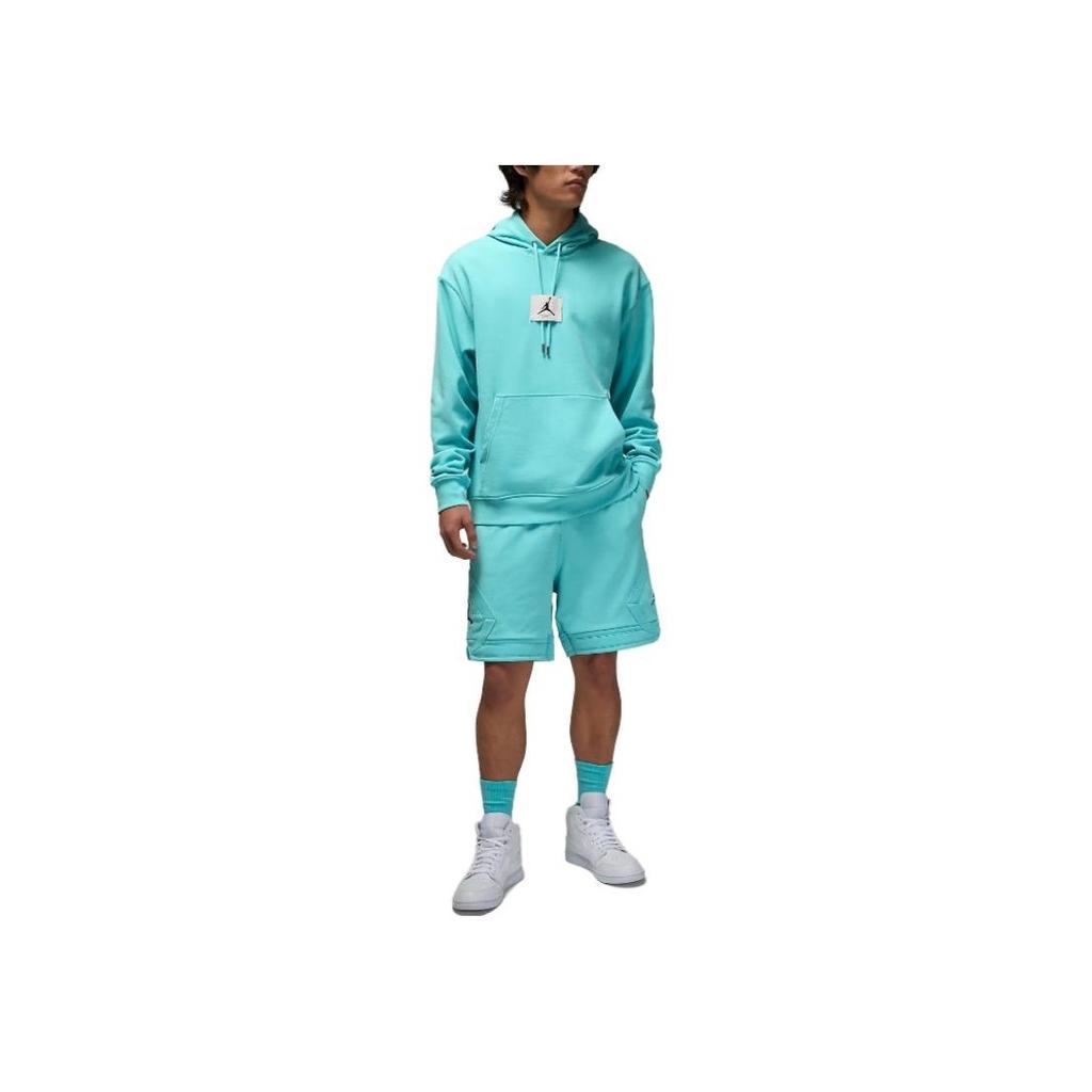Nike High-Waist Pocket Drawstring Shorts With Solid Color Logo Men Bottoms Teal DQ7473-464
