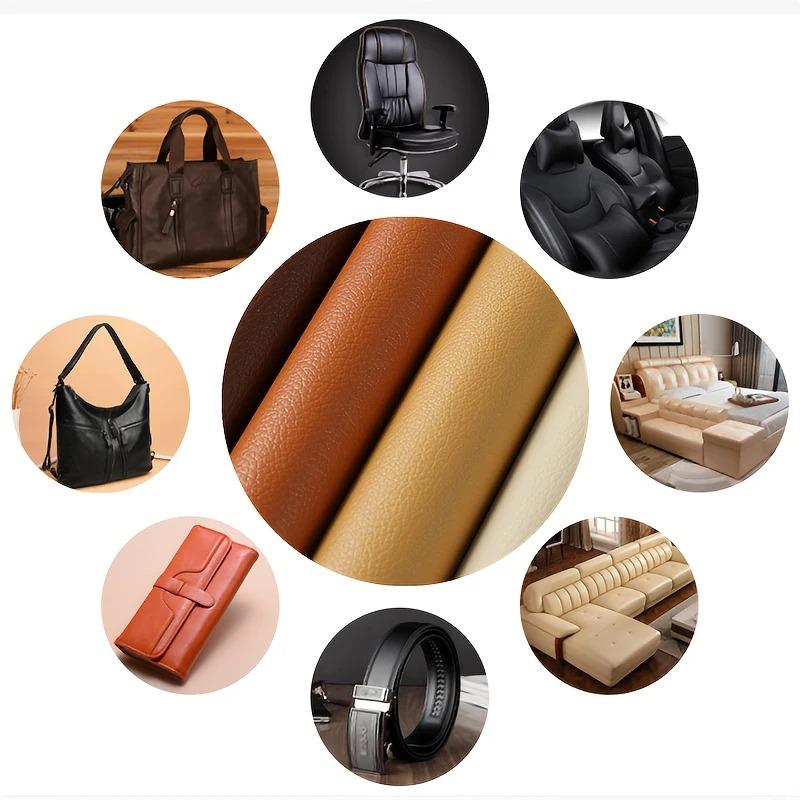 Self Adhesive Leather Repair Tape for Sofa Car Seats Handbags Jackets Furniture Shoes First Aid Patch Leather Patch DIY Black