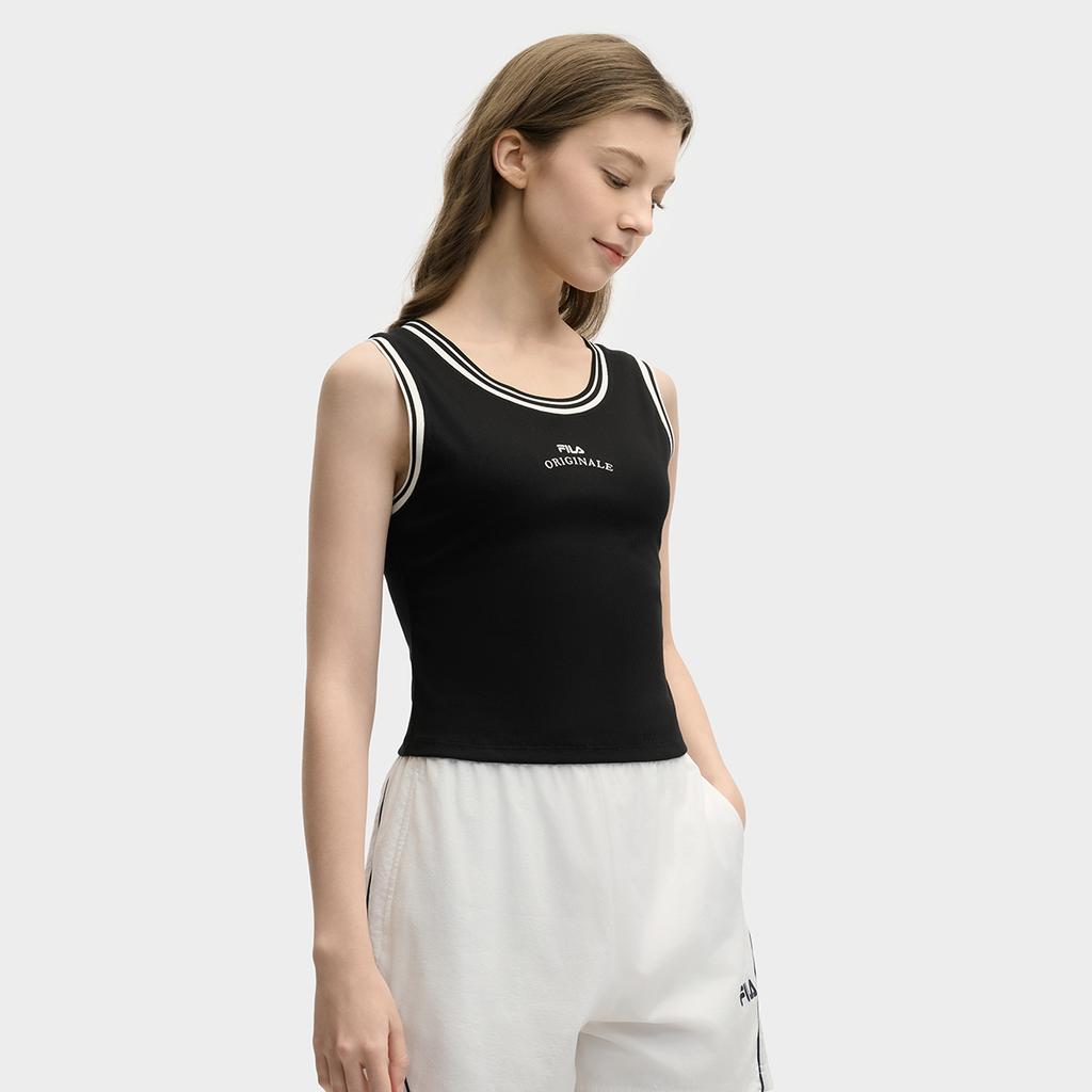 New FILA ORIGINALE Tank Top Women's Jet Black F11W529114F-BK