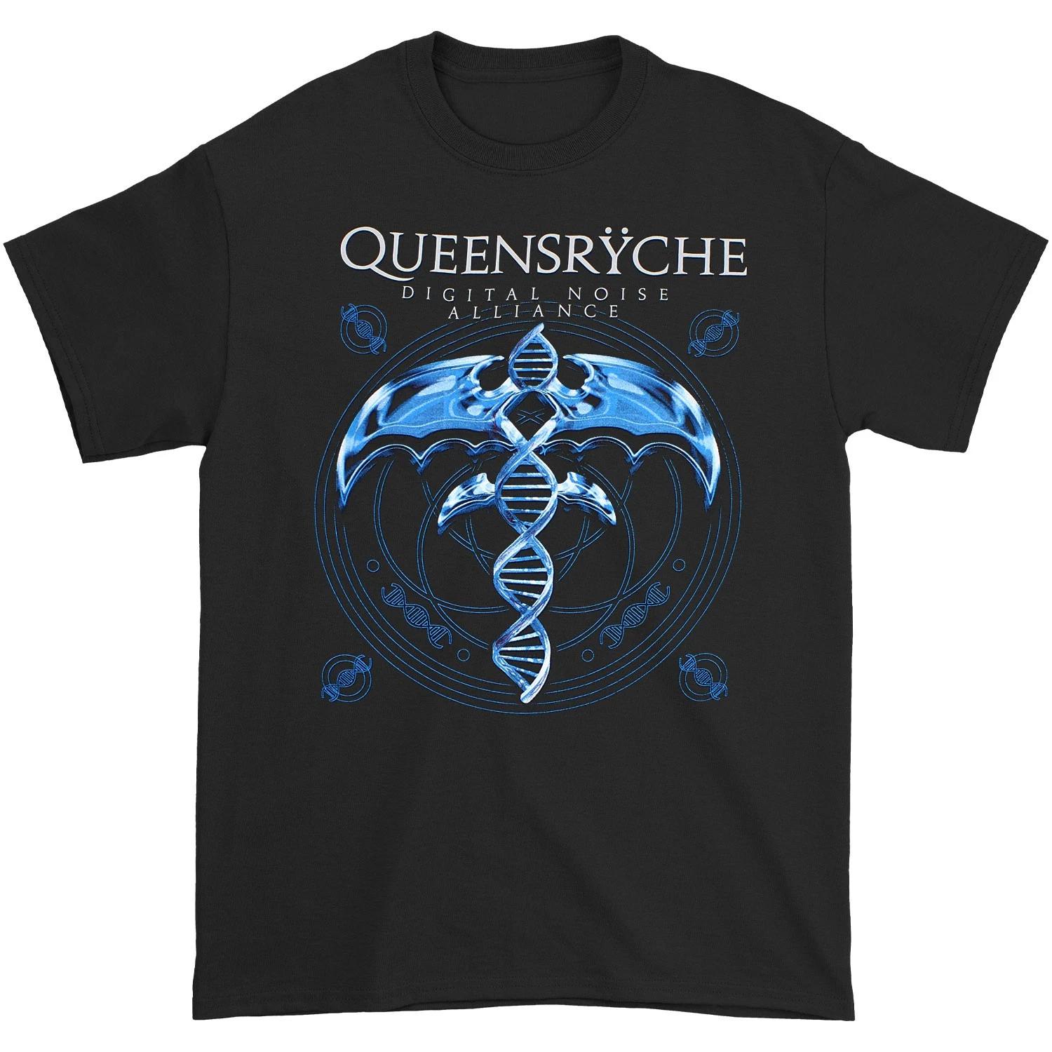 Men s Queensryche DNA T-shirt Small Black L