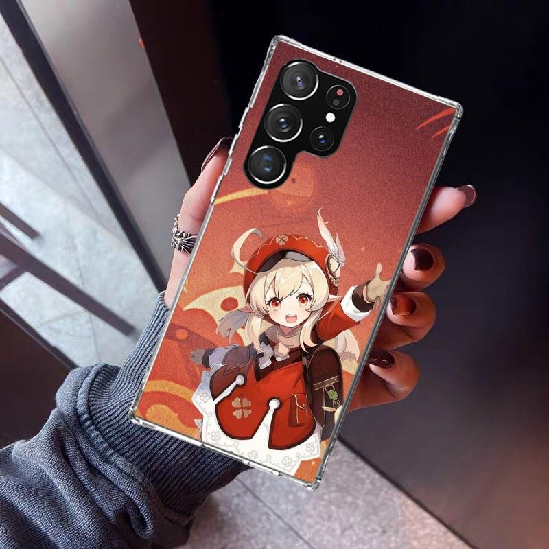 Genshin Impact Klee Phone Case For Samsung Galaxy S26 S25 Edge S24 S23 Ultra S22 Plus S21 S20 FE Soft TPU Back Cover Funda Galax