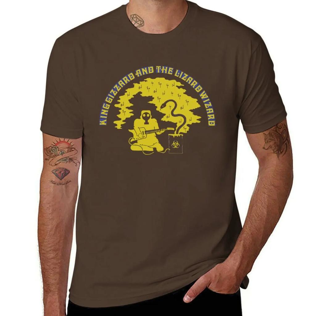 King Gizzard And the Lizard Wizard Flying Microtonal Banana T-Shirt Anime Figures Tee Shirts for Men