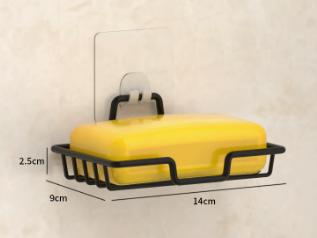 No Drill Adhesive Wall Shelf Rustproof Metal Shower Hooks Organizer Bathroom Kitchen Toilet Laundry Storage Space Saving Rack