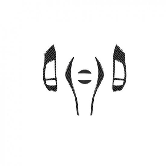 6Pcs Carbon Fiber Steering Wheel Accent Cover Trim For Nissan Altima Sedan