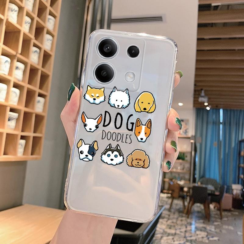Silikonové pouzdro s vtipným kresleným vzorem pro Xiaomi Redmi Note 13 Pro Poco C65 Samsung A55 A35 M35 iPhone Ochranný kryt s nárazy