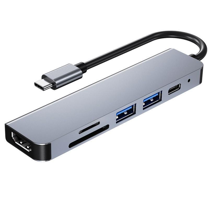 7-in-1 Multi-Port Type-C Expansion Dock with 4K HDMI Projector and Hub