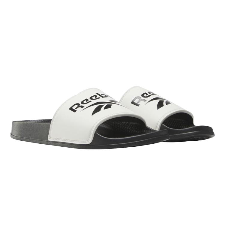 Reebok Rbk Fulgere Slide Non-Slip Durable Rubber Sole Slide Sandals Men Sandals Black White HR0390