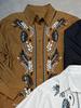 2025 Autumn Retro Long-Sleeve Shirt with Heavy Embroidery and Beadwork