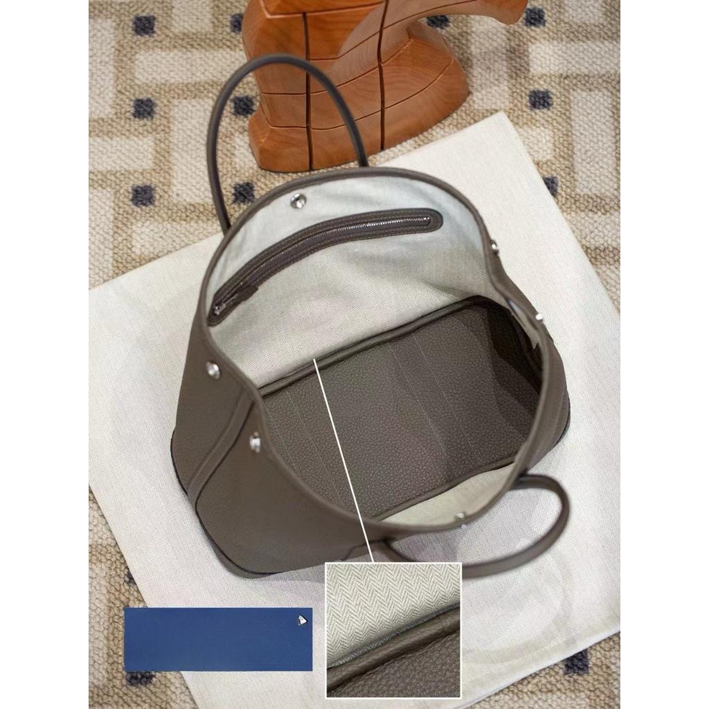 25 Years of New Garden Bag, First-layer Cowhide Tote Bag, Large-capacity Shopping Bag, Versatile Commuter Handheld Women's Bag