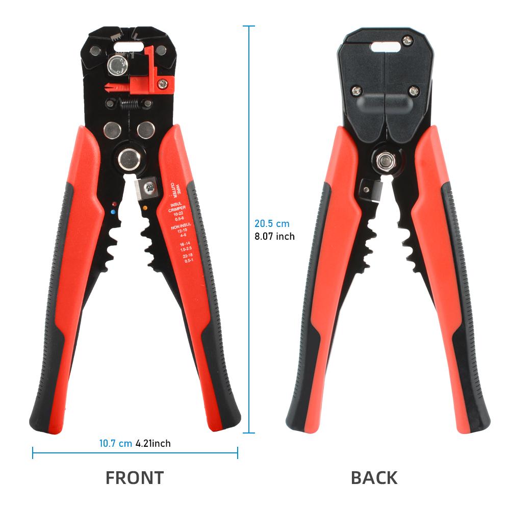 Bicycle Repair Professional Electrician Wire Tool Cable Wire Stripper Cutter Crimper Automatic Crimping Stripping Plier