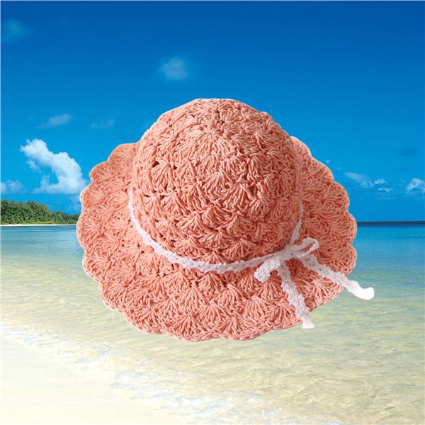 POPETPOP Pets Foldable Straw Hat Topee Lace Ribbon Bow Bohemia Cap for Beach Summer Sun Size S National Flag