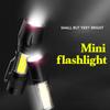 Outdoor Mini Portable T6 Flashlight USB Charging Small Flashlight Outdoor LED Camping Light Work Light with COB Side Lights