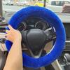 Fluffy Steering Wheel Cover For Women, YUNXNYC Fuzzy Winter Fashion Wool Fur Soft Furry Steering Wheel Covers Warm Plush Non-Slip Car Decoration