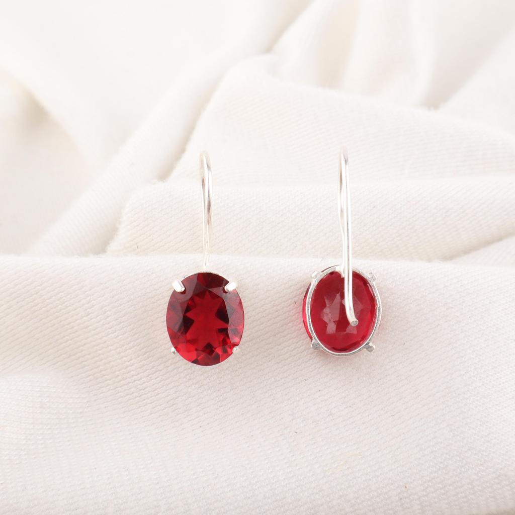 Pink Rubellite Gemstone Jewelry, 925 Sterling Silver Earring, Handmade Charming Earrings, Bohemian Rubellite Earrings For Grandma Gift