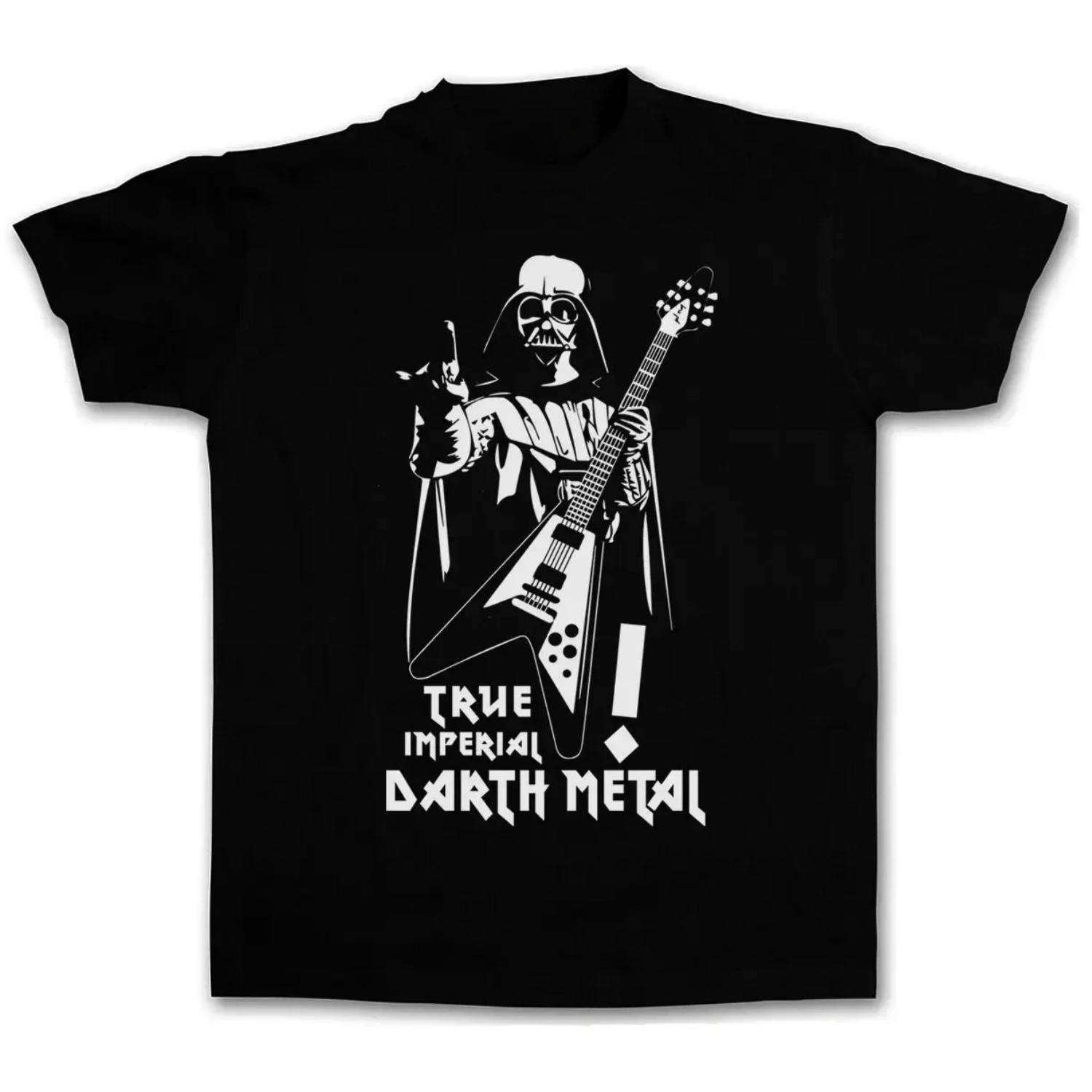 TRUE IMPERIAL DARTH METAL,Men s Cotton T-shirt ,funny Printed Black Knight S