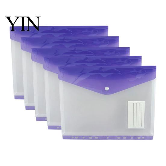 Card Organizer Pouch 11 Hole Expanding File Pockets, Reusable PP Document Sleeves, Transparent Student Project Waterproof Bag for Home Office
