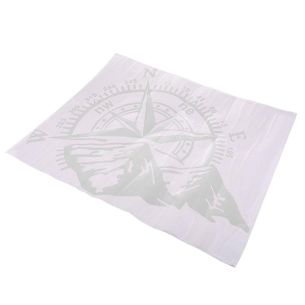 Auto Car Truck Boat Exterior Body Windshield Reflective Sticker Decal - White