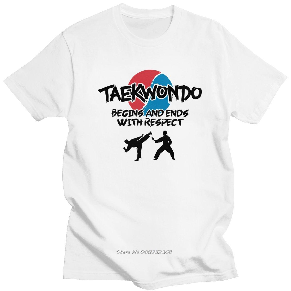 

Cool Fashion Korean Taekwondo T Shirt Men Cotton Tae Kwon Do Tshirt Summer Kicking Tee Tops Gift Harajuku Mens Clothing 3XL