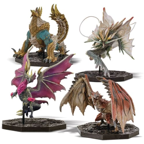 

Capcom Monster Hunter FIGURE BUILDER CUBE MONSTER HUNTER 4-Figure Set Box (Rathalos/Zinogre/Mel Zena/Amatsumagatsuchi) PVC ABS