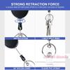 [TG835]Transparent Card Slots ID Badge Holder ID Pendant Badge Reel Storage Organizer Employee Pass Work Card Case