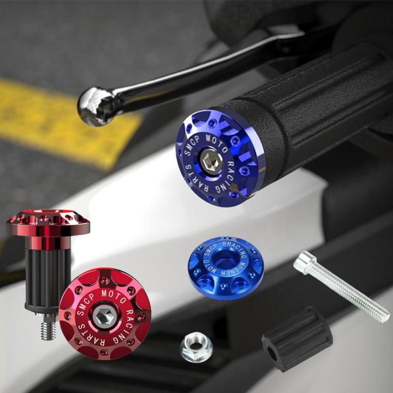 2pcs Universal Motorcycle Bar End Cap CNC Full Alloy for Handle Grip Motor Handlebar End Motorcycle Decoration Handle Plug Grip Stop