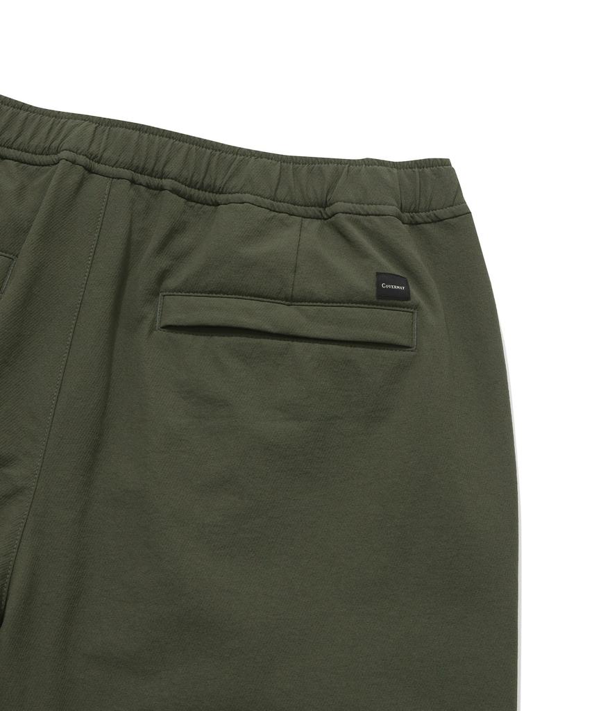 COVERNAT White Brushed Synthetic Regular Fit Pants Khaki