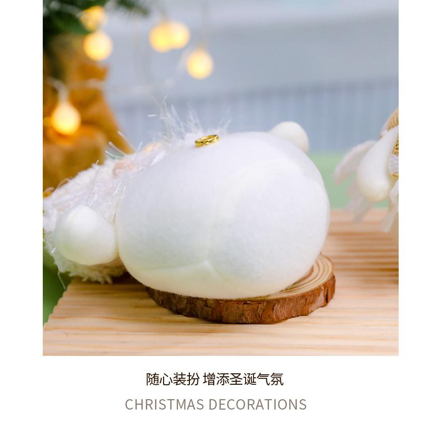 White Christmas Snowman Stuffed Toys Christmas decoration Santa Claus plush doll Xmas gift