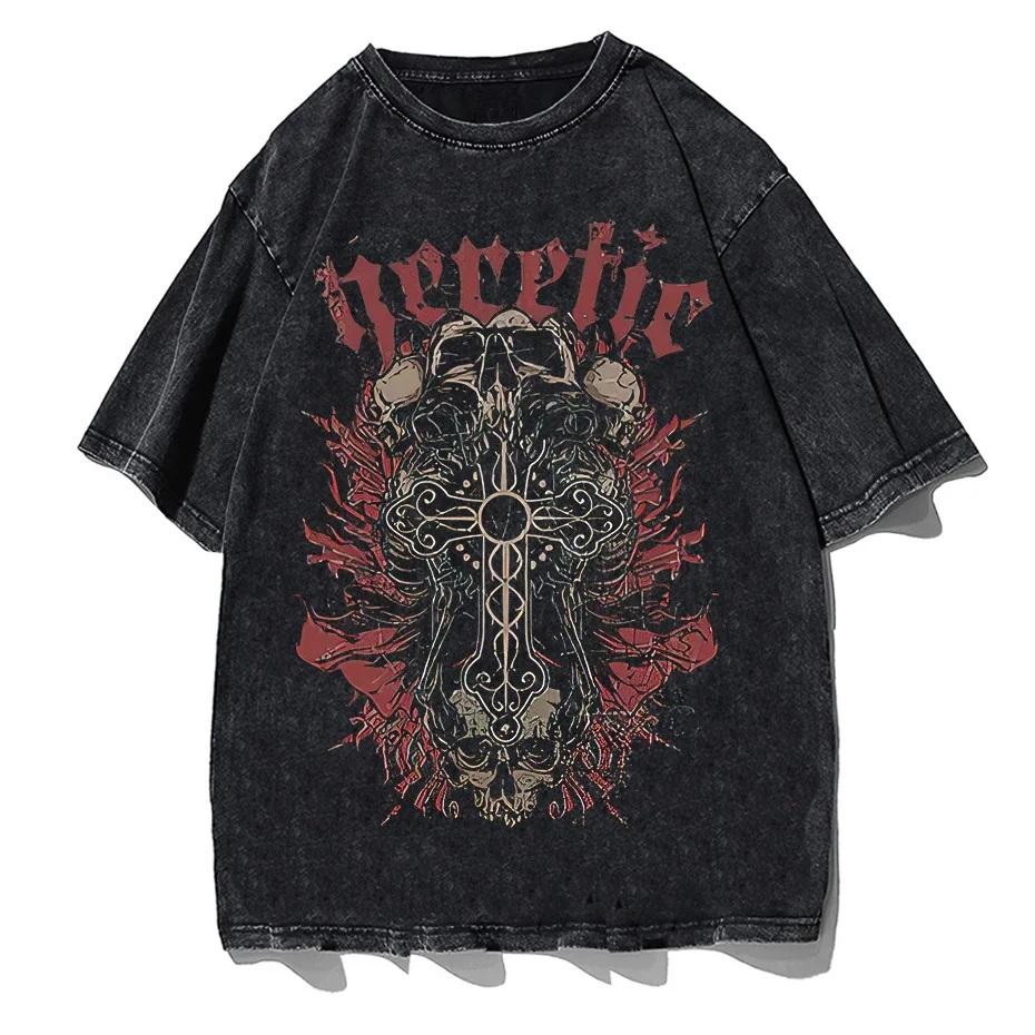 Devil Tarot Debiruman Devilman Crybaby Men's Tshirt Japan Anime Tee Shirt Harajuku Manga T-Shirts Cotton Clothing