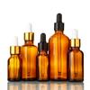 Brown Light-Proof 10ML Glass Dropper Bottle with Rubber Head for Essential Oils.