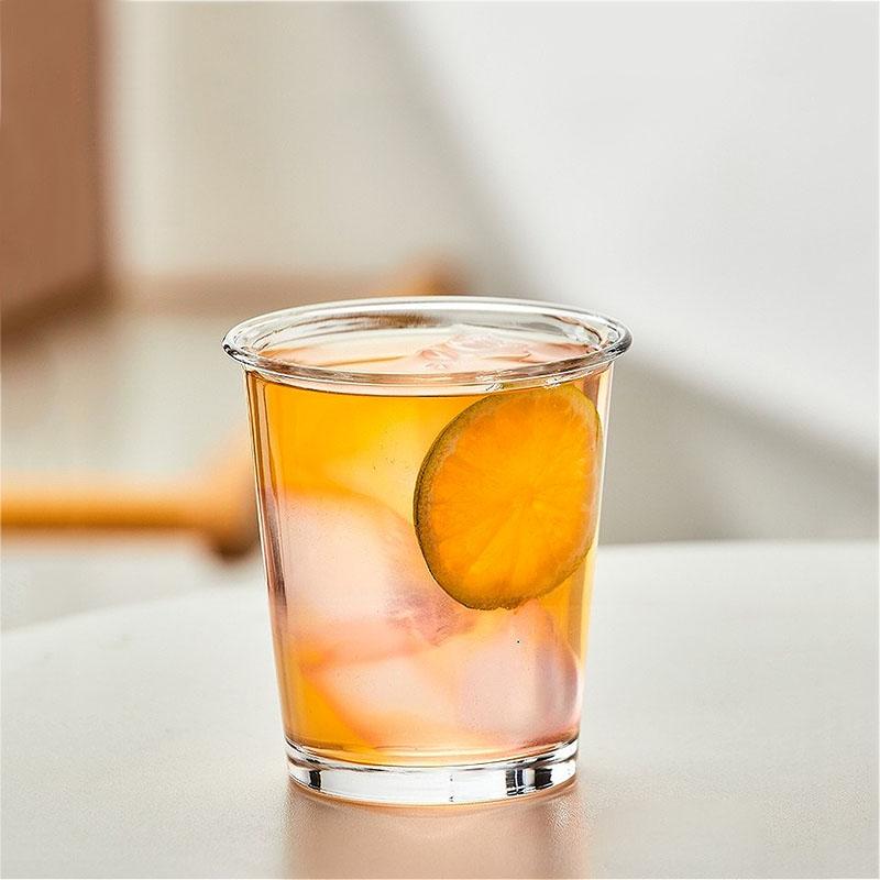 360ml/365ml Korean Style Coffee Cup Transparent Drinking Glasses Mug Simple Drink Set Juice Milk Tea Mugs Iced Latte Mocha Cups