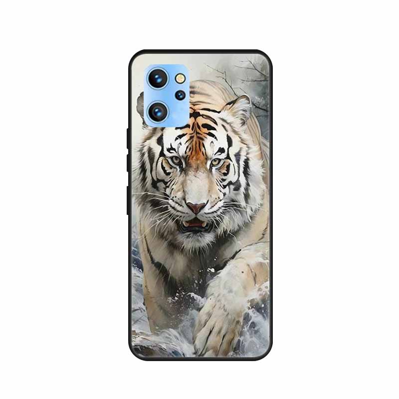 Etui do telefonu Umidigi A13 Pro 2022 Kwiaty Czarny Silikonowy Tylny Pokrowiec Miękki Pokrowiec TPU Do Umidigi A13S Etui A 13 S Coque Funda Torba