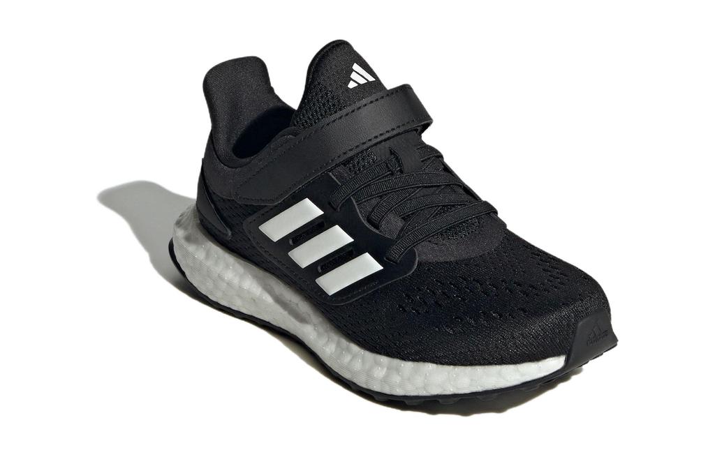 Adidas Pureboost Running Mesh Abrasion Resistant Breathable Low top Kids' Running Shoes Black White Kids' ID8494