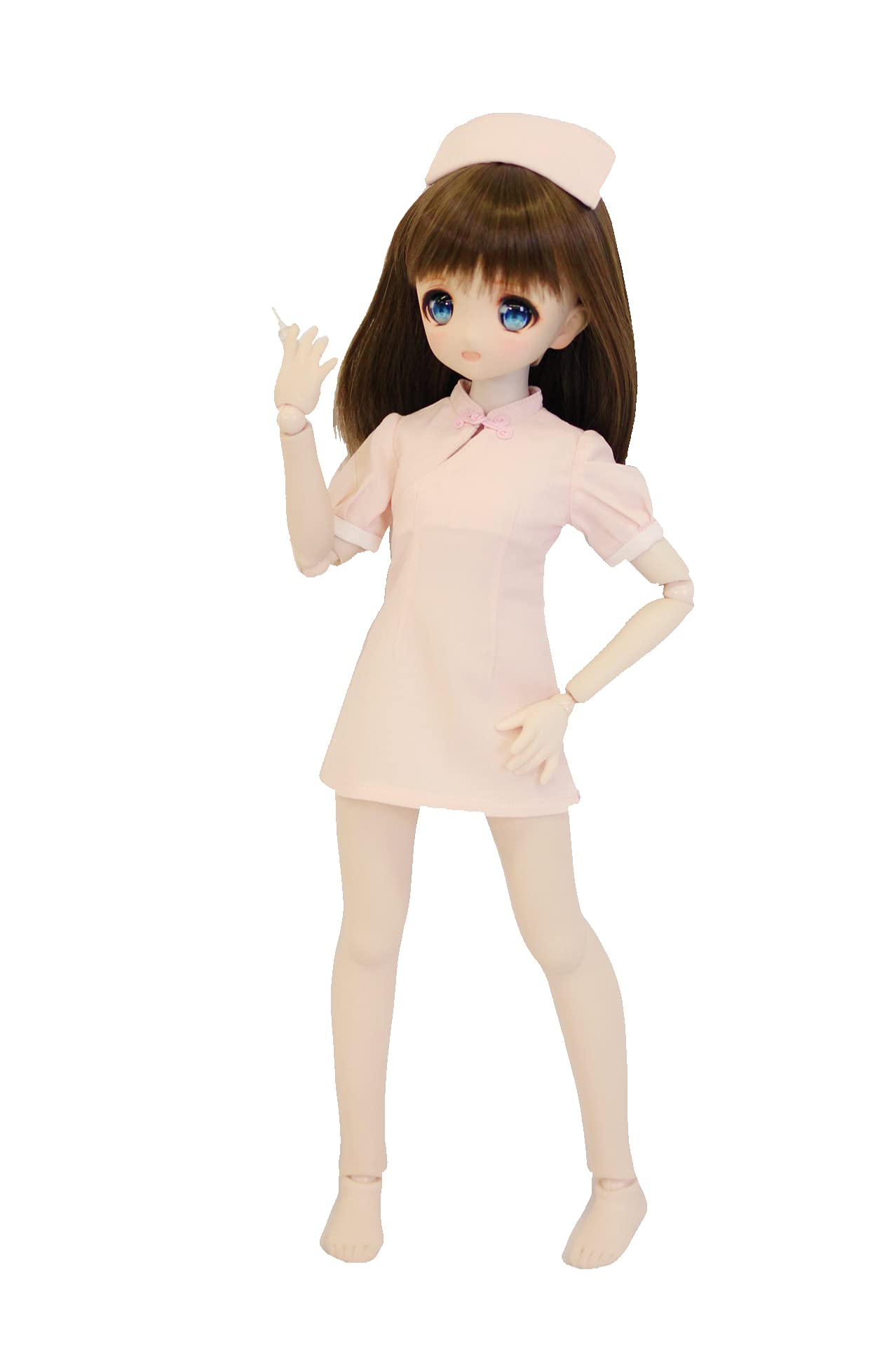

[Petite Marie] 13 MDD MSD совместимая медсестра, униформа медсестры, платье медсестры, ангел в белом, розовом, китайском цвете, с шапочкой медсестры, кукла 40 см, кукла BJD
