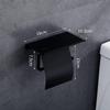 304 Stainless Steel Toilet Paper Holder with Phone Shelf