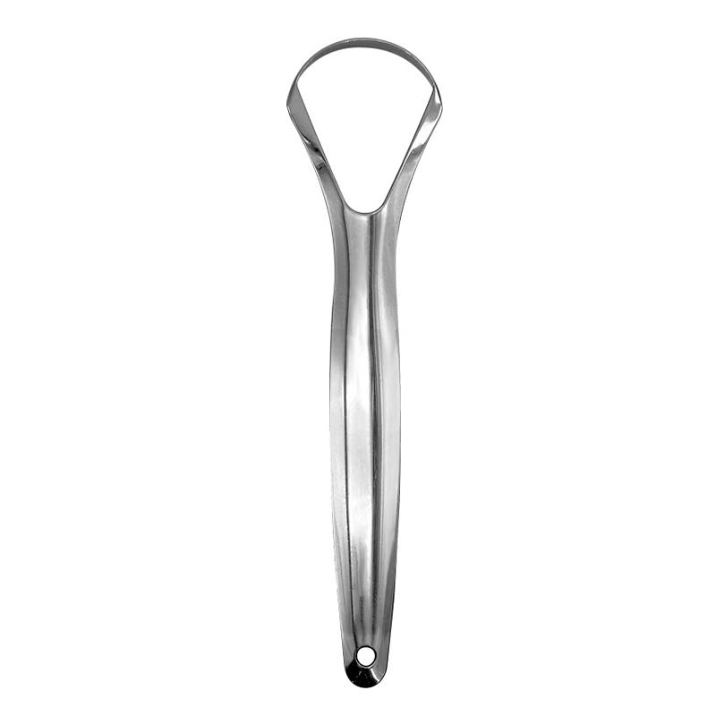 Stainless Steel Tongue Scraper Cleaner Open Style Fresh Breath Coated Oral Hygiene Cleaning Tool for Bad Breath