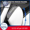 For Volkswagen VW 2Pcs Carbon Fiber Car Rain Eyebrow Sticker For Volkswagen VW VK Golf1 Golf2 Golf3 Golf4 Golf5 Golf6 Golf 7 Gol