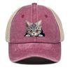 Lovely Cat Snapback Baseball Hat Cute Animals Hats For Woman Breathable Unisex Adjustable Baseball Cap Perfect For Street Style