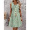 Summer Women's Fashion Cat-Print Dress Sleeveless 3D Animal Print Streetwear Hip-Hop Style Casual Dress Plus Size Dress